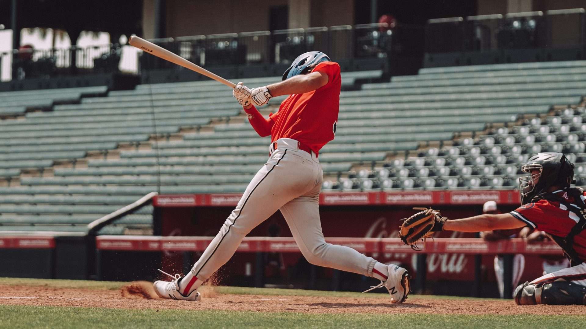 Baseball player hitting a ball, showing what is FST